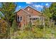 Backyard exterior view of a brick home with lush landscaping and mature trees at 719 N Fulton St, Salisbury, NC 28144
