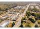 Aerial view of the townhome community highlighting its proximity to roads, nearby homes and neighborhoods at 722 Herlong Ave, Rock Hill, SC 29732