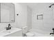 Modern bathroom with subway tile, stylish fixtures, and a sleek design at 902 Grace St, Kings Mountain, NC 28086