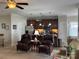 Cozy living room with open-concept kitchen, featuring a center island and stainless appliances at 905 Roxburgh Ave, Rock Hill, SC 29732