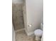 Full bathroom with standing shower and tile flooring at 1112 Avalon Pl, Stallings, NC 28104