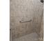 Shower stall featuring safety grab bar and tile surround at 1112 Avalon Pl, Stallings, NC 28104
