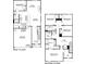 Detailed two-story floor plan showcasing the layout of the home including bedrooms, living spaces, and garage at 1447 Mammoth Rd, Hickory, NC 28602