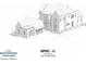 Detailed architectural sketch of a two-story home with a prominent attached two-car garage at 214 Paddle Ln # 214, Sherrills Ford, NC 28673