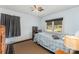 Bedroom with carpet, window view, and ceiling fan at 230 Dunham Ave, Salisbury, NC 28146