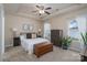 Bright bedroom featuring a tray ceiling, neutral walls, and comfortable furnishings at 623 Hicklin Dr, Rock Hill, SC 29732