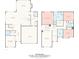 Detailed floor plan showcasing the layout of the home including all rooms and approximate measurements at 8005 Rolling Wheels Rd, Charlotte, NC 28215