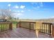 Spacious backyard deck offers a great outdoor space with a lovely view of the lawn at 11331 Breezehill Ln, Charlotte, NC 28262