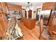 Charming kitchen featuring stainless steel appliances, custom cabinets and an island with granite countertops at 1793 Fairway Dr, Newton, NC 28658