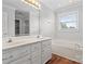 Primary bath featuring double sinks, tub, and a shower at 2082 Egret Ct, Rock Hill, SC 29732