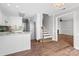 Bright, modern kitchen with stainless steel appliances and a view to the stairs at 2082 Egret Ct, Rock Hill, SC 29732