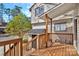 Back of house with wooden porch at 2406 Brook Canyon Dr, Charlotte, NC 28212