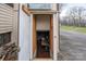 Open basement door with a peek inside and the floor in view at 2915 Spencer Ne Rd, Conover, NC 28613