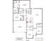 Detailed floor plan showcasing layout of rooms, including bedrooms, kitchen, living room, and garage at 10547 Skipping Rock Nw Ln, Concord, NC 28027