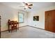 Bedroom with a neutral color palette, a desk, a window, and ample space at 1119 Palmyra Dr, Tega Cay, SC 29708