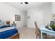 Comfortable bedroom with carpet and a desk in front of a window at 120 Keats Aly, Cramerton, NC 28032