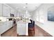 Modern kitchen featuring stainless steel appliances, granite countertops, and pendant lighting over island at 120 Keats Aly, Cramerton, NC 28032