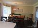 Charming dining room with dark wood floors and modern lighting fixtures at 1414 Farmstead Rd, Rock Hill, SC 29732