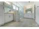 Modern bathroom featuring double vanity and a spacious walk-in shower with glass enclosure at 1449 Ardmore Dr # 241, Sherrills Ford, NC 28673