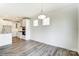 Dining area with views into kitchen featuring stainless appliances at 1449 Ardmore Dr # 241, Sherrills Ford, NC 28673