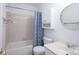 Bathroom with shower-tub combination and traditional vanity at 1606 Sharon W Rd # 37, Charlotte, NC 28210