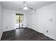 Bedroom with closet, ceiling fan, and sliding door to the outside at 1606 Sharon W Rd # 37, Charlotte, NC 28210