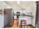 Modern kitchen with stainless steel appliances, white cabinets, and granite countertops at 1852 Bon Rea Dr, Rock Hill, SC 29730