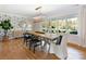 Bright dining room with large windows and designer wallpaper at 3301 Mountainbrook Rd, Charlotte, NC 28210