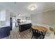 Spacious kitchen featuring a breakfast nook, modern appliances, and a breakfast bar, offering both style and functionality at 4351 Woodglen Ln, Charlotte, NC 28226