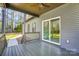 Relaxing back porch with sliding glass door to interior at 437 Cedar Grove Rd, Clover, SC 29710