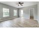Spacious primary bedroom with vaulted ceilings and multiple windows at 437 Cedar Grove Rd, Clover, SC 29710