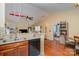 Open kitchen features granite counters, stainless sink, and opens to the living and dining areas at 4501 Brandie Glen Rd, Charlotte, NC 28269