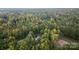 An aerial view showcases a home surrounded by dense trees and roads, highlighting both privacy and community access at 463 Lake Wylie Rd, Belmont, NC 28012