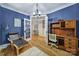 Office space featuring hardwood floors, natural light, stylish decor and a writing desk at 463 Lake Wylie Rd, Belmont, NC 28012