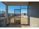 Enclosed screened-in patio with view of backyard and neighborhood at 758 Latrobe Dr, Iron Station, NC 28080