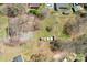 A bird's eye view of the home, sheds and surrounding lot at 839 Oak Grove Rd, Kings Mountain, NC 28086