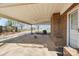 This image shows the carport with brick facade at 839 Oak Grove Rd, Kings Mountain, NC 28086