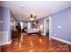 Large main bedroom with hardwood floors, neutral walls, and spacious layout at 129 38Th St, Hickory, NC 28601