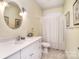 Well-lit bathroom features single sink and a classic design with modern fixtures at 2010 Creekwood Dr, York, SC 29745