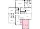 An architectural floor plan drawing depicting the second floor layout of the home at 3041 Tramore Dr, Harrisburg, NC 28075