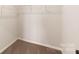 Empty walk-in closet featuring shelves and carpeted floor at 3246 Maple Ridge Dr, Gastonia, NC 28052