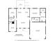 Detailed floor plan showing layout of rooms and dimensions at 325 East St, Heath Springs, SC 29058