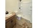 Well-lit bathroom with a modern shower and vanity, offering convenience and style at 346 Knotty Wood Dr # 71, Monroe, NC 28110