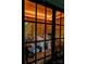 This sauna features wood ceilings and bench with a view to the backyard at 4313 Kingswood Rd, Charlotte, NC 28226
