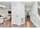 Bright entryway featuring hardwood floors and white trim throughout the home's interior at 11 Tanglewood Rd, Lake Wylie, SC 29710