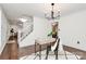 Office with staircase and modern decor featuring a stylish desk, chair, and accent rug at 11 Tanglewood Rd, Lake Wylie, SC 29710