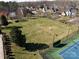 Aerial view of soccer field and tennis courts available for all residents at 111 Forest Walk Way, Mooresville, NC 28115