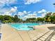 A stunning view of the expansive community pool, ideal for swimming laps or lounging in the sun at 111 Forest Walk Way, Mooresville, NC 28115