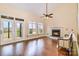 Spacious living room filled with natural light and with a fireplace at 1316 Valhalla Dr, Denver, NC 28037