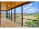 Relaxing screened porch boasting a view of the surrounding greenery at 1316 Valhalla Dr, Denver, NC 28037